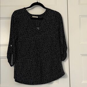 Beacon Black and White Polka Dot Blouse